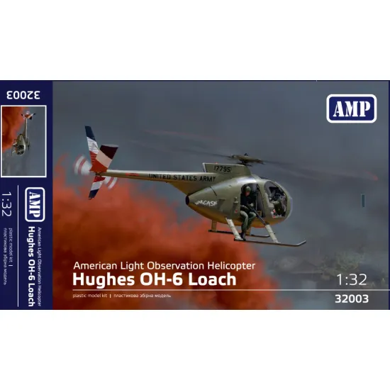 Amp 32-003 1/32 Hughes Oh-6 Loach American Light Observation Helicopter