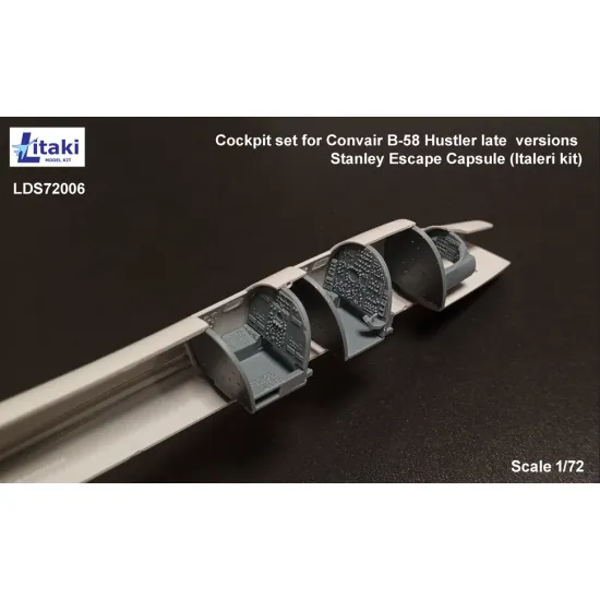 Litaki 72006 1/72 Cockpit Set For Convair B-58 Hustler Late Versions Stanley Escape Capsule Italeri Kit