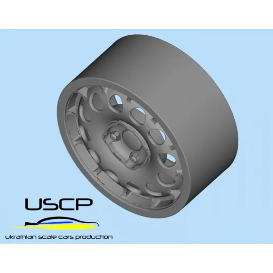 Uscp 24p208 1/24 3d Printed Resin Wheels Tolman Mille Laghi 15inch