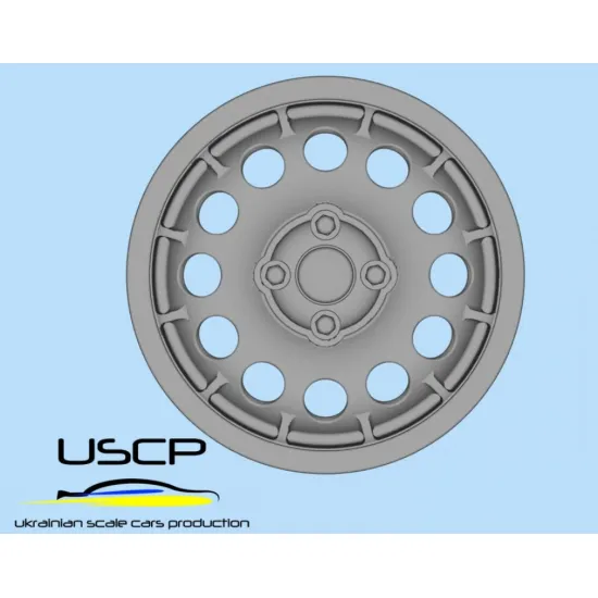 Uscp 24p208 1/24 3d Printed Resin Wheels Tolman Mille Laghi 15inch