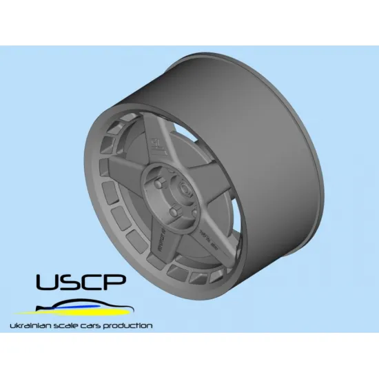 Uscp 24p209 1/24 3d Printed Resin Wheels Audi S1 Sport Quattro Speedline Original 15inch