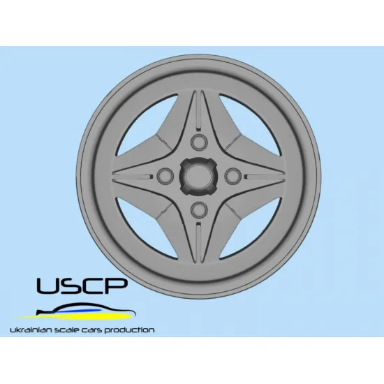 Uscp 24p210 1/24 3d Printed Resin Wheels R S Watanabe Stellar Quattro 14inch