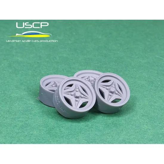 Uscp 24p210 1/24 3d Printed Resin Wheels R S Watanabe Stellar Quattro 14inch