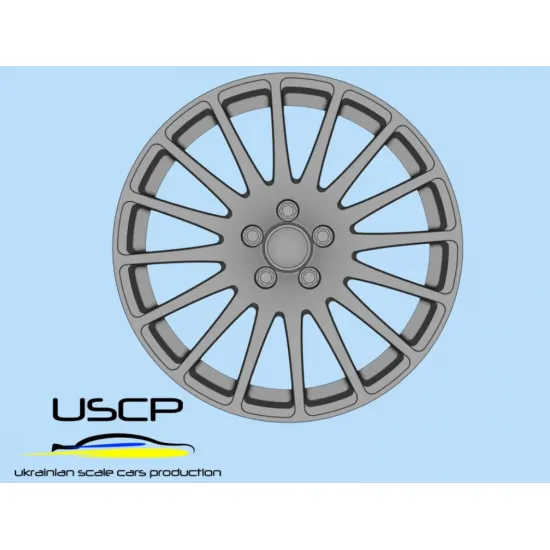 Uscp 24p211 1/24 3d Printed Resin Wheels Oz Racing Superturismo Wrc 16inch