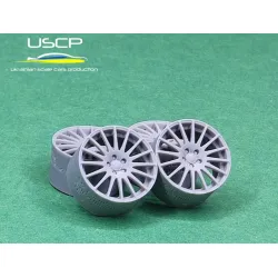 Uscp 24p211 1/24 3d Printed Resin Wheels Oz Racing Superturismo Wrc 16inch