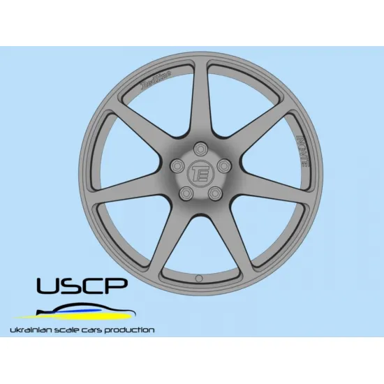 Uscp 24p212 1/24 3d Printed Resin Wheels Inovit Redline 18inch