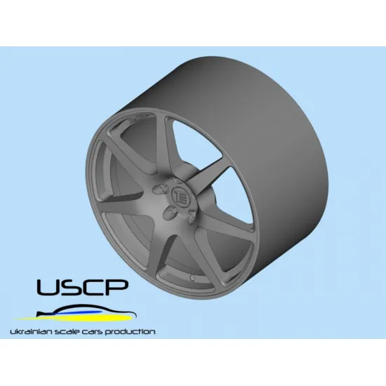 Uscp 24p212 1/24 3d Printed Resin Wheels Inovit Redline 18inch