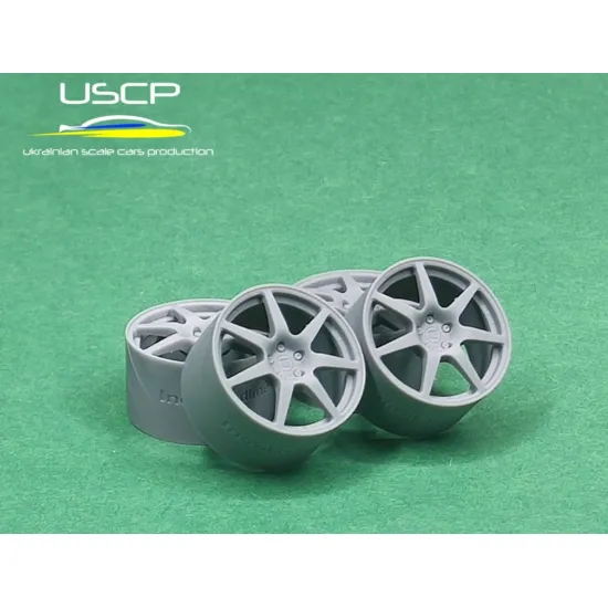 Uscp 24p212 1/24 3d Printed Resin Wheels Inovit Redline 18inch