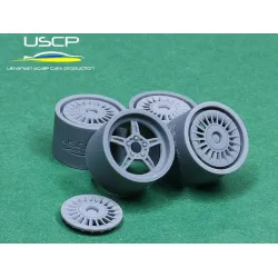 Uscp 24p009 1/24 3d Printed Resin Wheels Bmw Styling 20 17inch