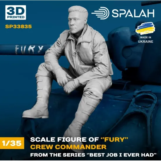 Spalah Sp33835 1/35 Crew Commander Of Fury From The Series Best Job I Ever Had