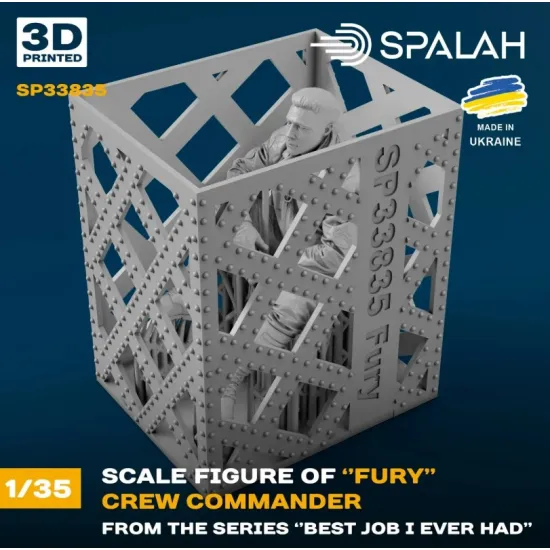 Spalah Sp33835 1/35 Crew Commander Of Fury From The Series Best Job I Ever Had