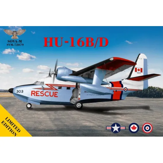 Sova Model 72079 1/72 Hu-16b/D Us Navy Thailand Canada Plastic Model Kit