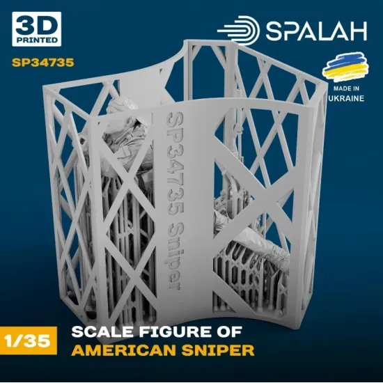 Spalah Sp34735 1/35 Figure American Sniper 3d Printed Scale Model Kit