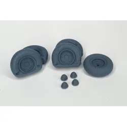 Pimp My Miniatures Afvs35-280 1/35 Vw Kubelwagen Ballon Road Wheels Flat Tires Type 3