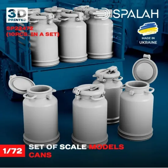 Spalah Sp22472 1/72 Set Of Scale Models Cans 10 Pcs