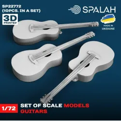 Spalah Sp22772 1/72 Set Of Scale Models Guitar 10 Pcs