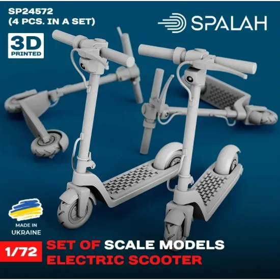 Spalah Sp24572 1/72 Set Of Scale Models Electric Scooter 4 Pcs