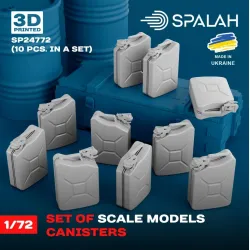 Spalah Sp24772 1/72 Set Of Scale Models Canisters 10 Pcs