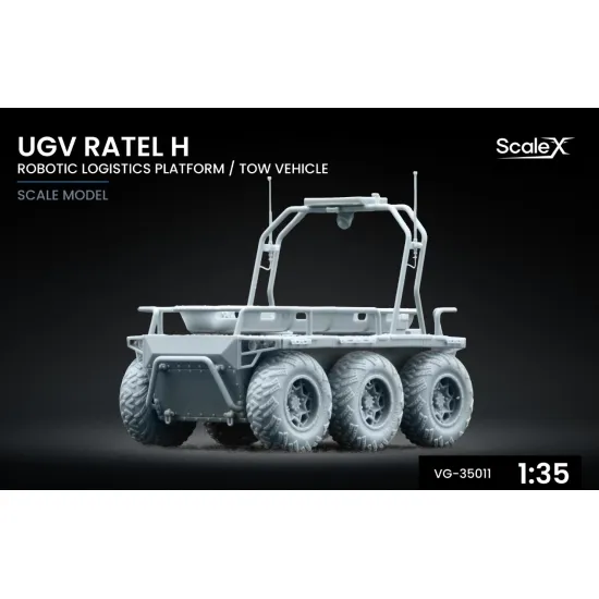Scalex Vg-35011 1/35 Ugv Ratel H Robotic Logistics Platform/Tow Vehicle For Scale X