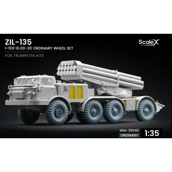 Scalex Wm-35040 1/35 Zil-135 I-159 Ordinary Wheel Set For Trumpeter