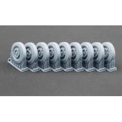 Scalex Ww-35010 1/35 Sd Kfz 234 Puma V1 Ordinary Wheel Set For Dragon Miniart Rfm Italeri Ak Interactive