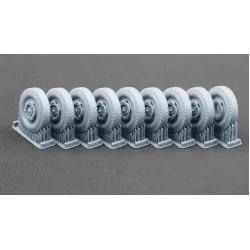 Scalex Ww-35010w 1/35 Sd Kfz 234 Puma V1 Weighted Wheel Set For Dragon Miniart Rfm Italeri Ak Interactive