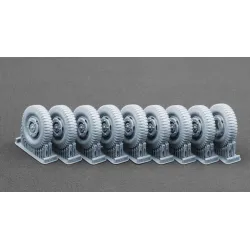 Scalex Ww-35011w 1/35 Sd Kfz 234 Puma V2 Weighted Wheel Set For Dragon Miniart Rfm Italeri Ak Interactive