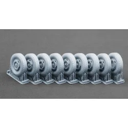 Scalex Ww-35012w 1/35 Sd Kfz 234 Puma V3 Weighted Wheel Set For Dragon Miniart Rfm Italeri Ak Interactive