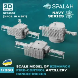 Spalah Sp01353 1/350 Bismark Fire-control Artillery Rangefinders 3 Psc