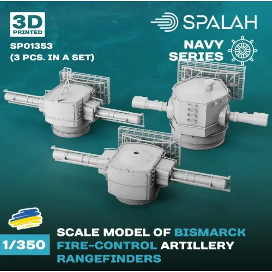 Spalah Sp01353 1/350 Bismark Fire-control Artillery Rangefinders 3 Psc