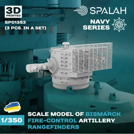Spalah Sp01353 1/350 Bismark Fire-control Artillery Rangefinders 3 Psc