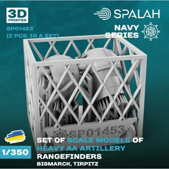 Spalah Sp01453 1/350 Heavy Aa Artillery Rangefindersfor The Bismark Tirpitz 2pcs
