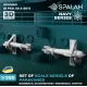 Spalah Sp01653 1/350 Paravanes For Bismark Scharnhorst Gneisenau Tirpitzv 8 Pcs