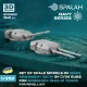 Spalah Sp01853 1/350 Main Armament 38 Cm Sk C/34 For Bismarck For Revell Kit