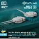 Spalah Sp01853 1/350 Main Armament 38 Cm Sk C/34 For Bismarck For Revell Kit