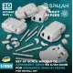 Spalah Sp01853 1/350 Main Armament 38 Cm Sk C/34 For Bismarck For Revell Kit
