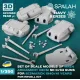 Spalah Sp01853 1/350 Main Armament 38 Cm Sk C/34 For Bismarck For Revell Kit