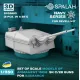 Spalah Sp02653 1/350 Armament 15 Cm Sk C/28 Guns For Biscmarck For Revell 6 Pcs