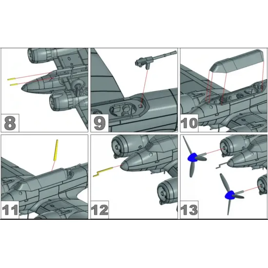 Metallic Details Mdr14461 1/144 Potez 631 Aircraft 3d Printed Model Kit