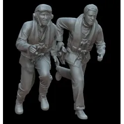 White Stork Miniatures F48023 1/48 Figures Alarm British Pilots During The Battle Of Britain From Resin 3d Printed