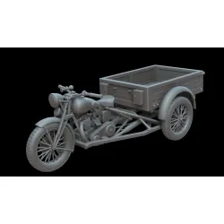 White Stork Miniatures M72020 1/72 Military Motocarro Benelli M36 From Resin 3d Printed