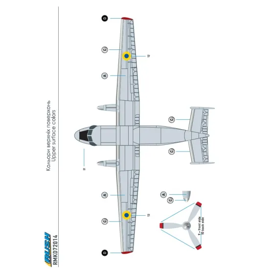 Rush Model Kits Rmkd72014 1/72 Decal For Aircraft Antonov An-28 Gunship