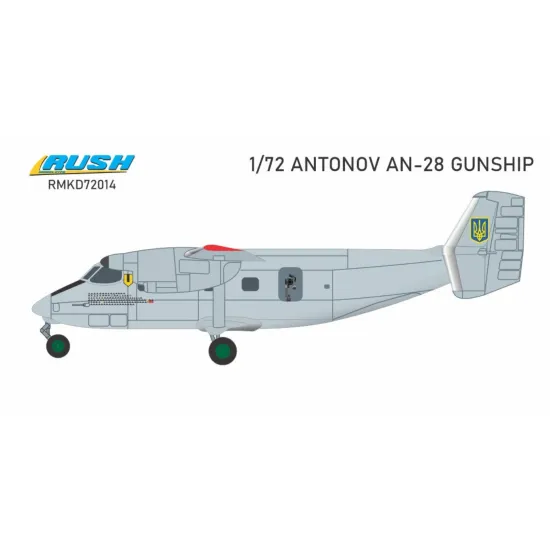 Rush Model Kits Rmkd72014 1/72 Decal For Aircraft Antonov An-28 Gunship