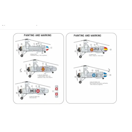Lf Models Pe7289 1/72 C 30 Autogyro Silver Military Service Plastic Kit