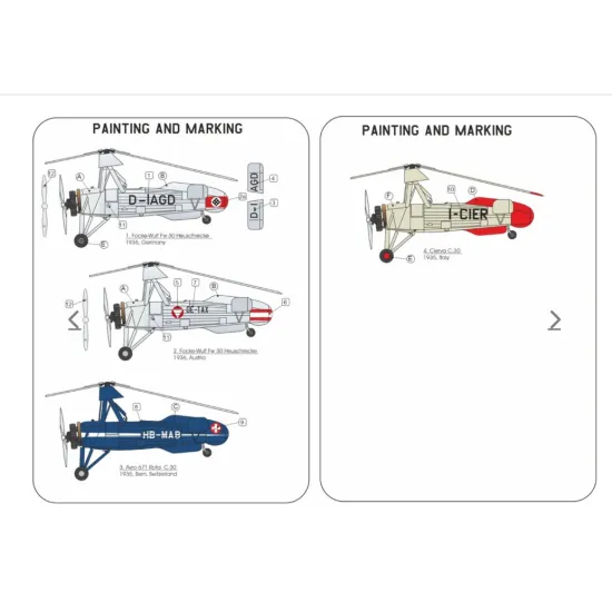 Lf Models Pe7291 1/72 C 30 Autogyro Military Civil Users Plastic Kit