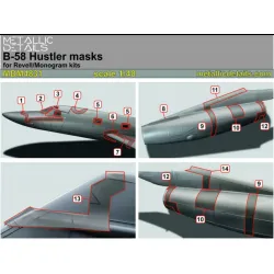Metallic Details Mdm4831 1/48 B-58 Hustler Painting Masks Revell Monogram