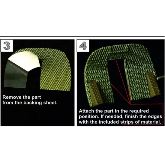 Metallic Details Mdp48042 1/48 Cockpit Interior Upholstery Green