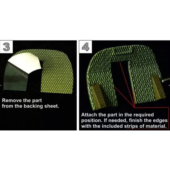 Metallic Details Mdp48043 1/48 Cockpit Interior Upholstery Grey