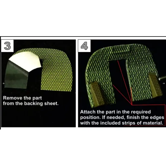 Metallic Details Mdp48045 1/48 Cockpit Interior Upholstery Black