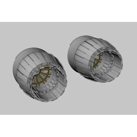 Brengun Brl72296 1/72 Mig-29a Engine Nozzles Resin Set